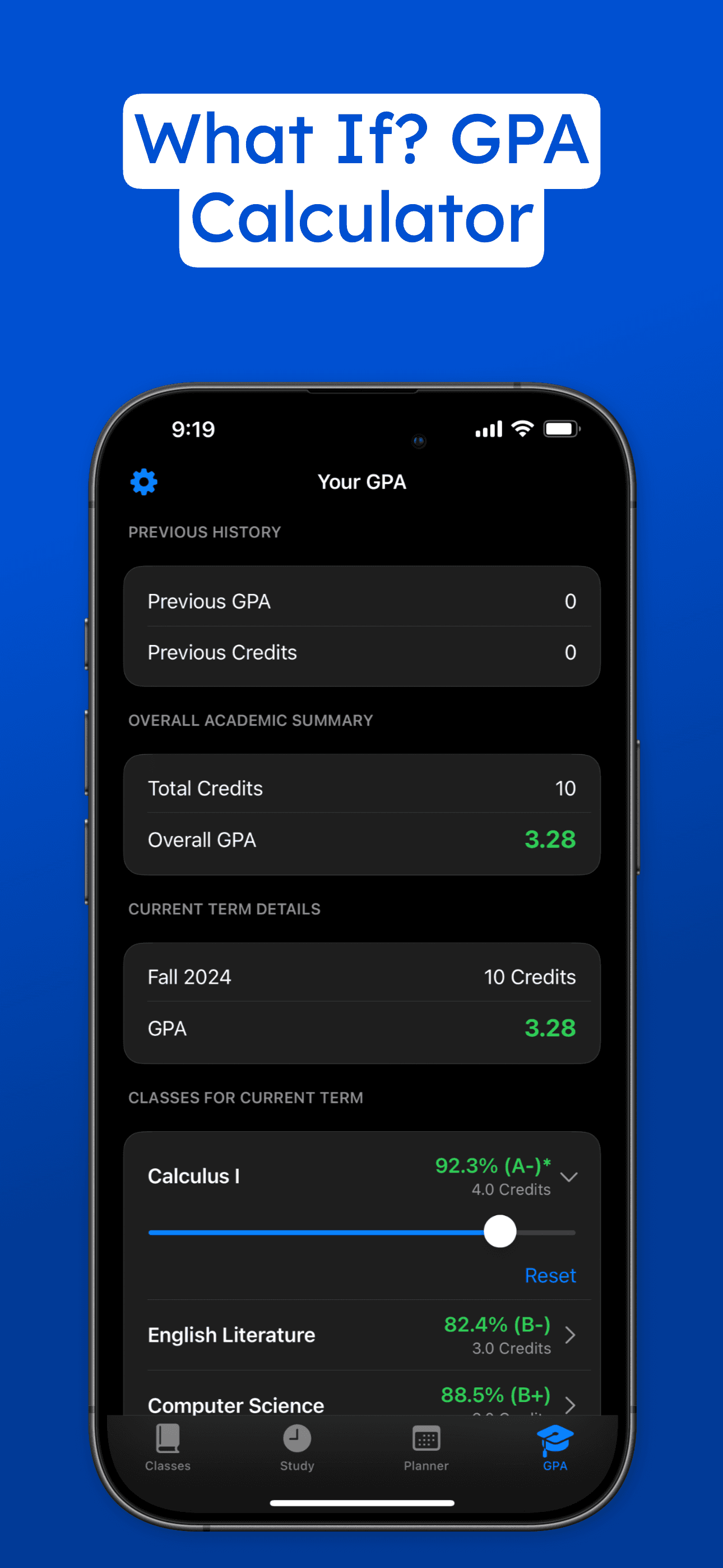 GradePilot study timer