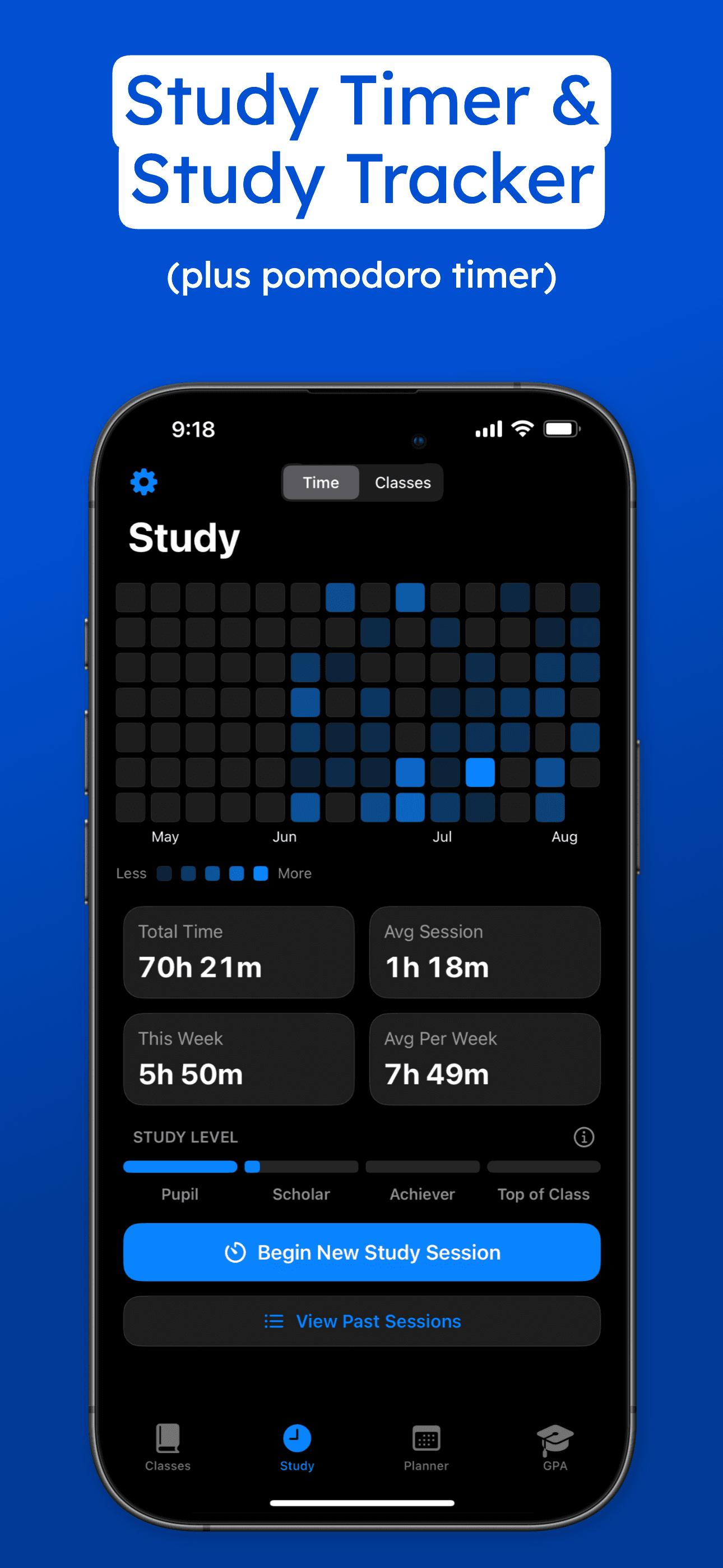 GradePilot weekly schedule